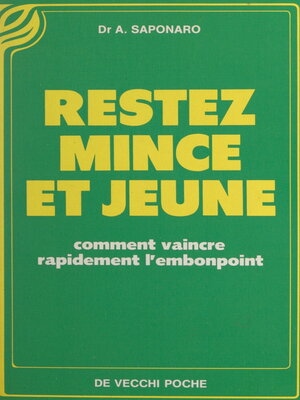 cover image of Restez mince et jeune